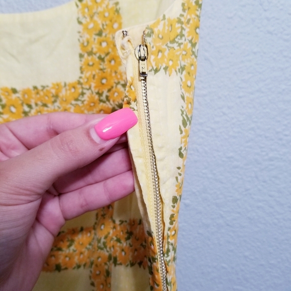 Vintage 50's 60's Mid Century glam Mad Men print summer party dress - Picture 4 of 4